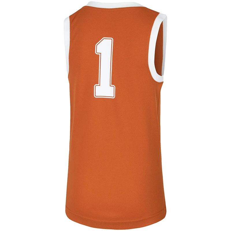 Nike #1 Orange Texas Longhorns Replica Team Basketball Jersey