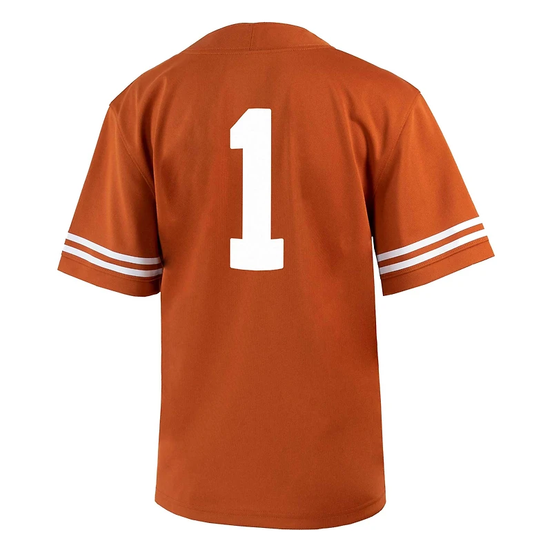Youth Nike #1 Texas Orange Longhorns Home  Untouchable Jersey