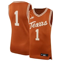 Youth Nike #1 Texas Orange Longhorns Icon Replica Basketball Jersey