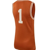 Youth Nike #1 Texas Orange Longhorns Icon Replica Basketball Jersey
