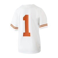 Youth Nike #1 White Texas Longhorns Away  Untouchable Jersey