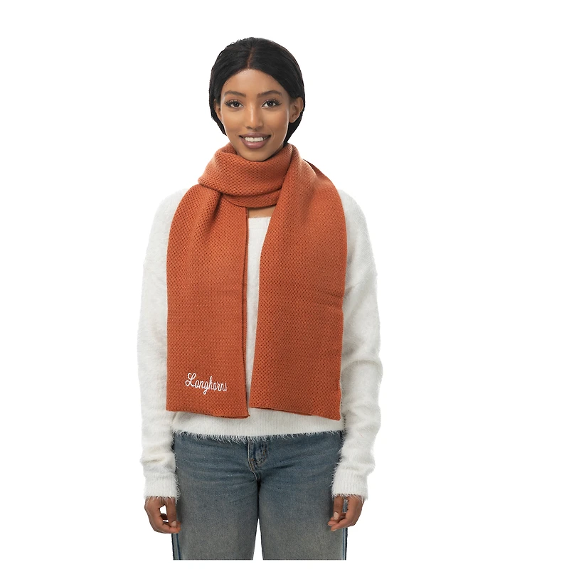 ZooZatz Texas Orange Texas Longhorns Fashion Knit Scarf