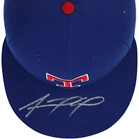 Adolis Garcia Texas Rangers Autographed Throwback New Era Cap 