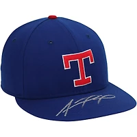 Adolis Garcia Texas Rangers Autographed Throwback New Era Cap 