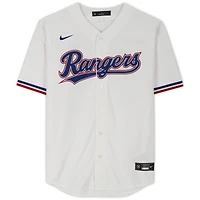 Adolis Garcia Texas Rangers Autographed White Nike Replica Jersey