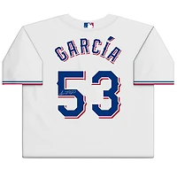 Adolis Garcia Texas Rangers Autographed White Nike Replica Jersey