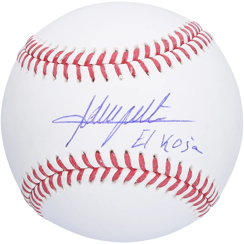Baseball autographié par Adrian Beltre des Texas Rangers avec l'inscription « El Koja »