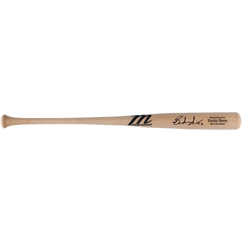 Brandon Nimmo Texas Rangers Autographed AP5-S Marucci Pro Model Bat