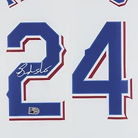 Brandon Nimmo Texas Rangers Autographed White Nike Replica Jersey