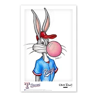 Bugs Bunny Texas Rangers 11"x 17" Looney Tunes affiche imprimée
