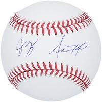 Corey Seager and Adolis Garcia Texas Rangers Autographed 2023 World Series Champions Baseball