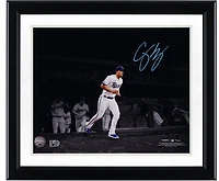 Corey Seager Texas Rangers Autographed 11" x 14" Running Out of Dugout Spotlight Photograph