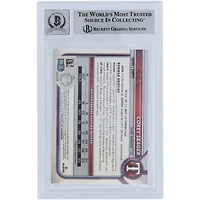 Corey Seager Texas Rangers Autographed 2022 Bowman #38 Beckett Fanatics Witnessed Authenticated 10 Card