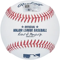 Corey Seager Texas Rangers Autographed 2023 World Series Champions Baseball with "2X WS MVP" Inscription