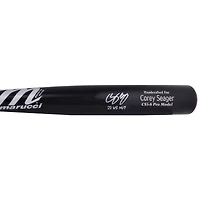 Batte de baseball Marucci Game Model autographiée par Corey Seager des Texas Rangers, champions de la Série mondiale 2023, avec l'inscription « 23 WS MVP »