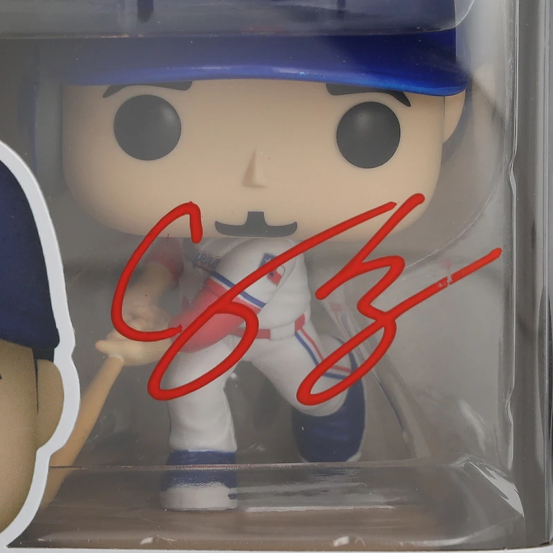 Figurine Funko Pop! en vinyle autographiée de Corey Seager, Texas Rangers