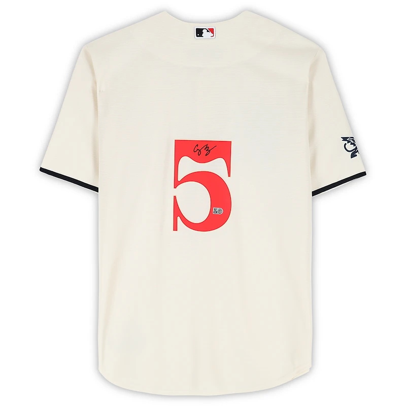 Maillot réplique Nike City Connect autographié de Corey Seager, Texas Rangers