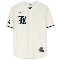 Maillot réplique Nike City Connect autographié de Corey Seager, Texas Rangers