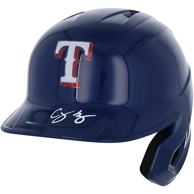 Casque de frappeur Rawlings Mach Pro autographié par Corey Seager des Texas Rangers