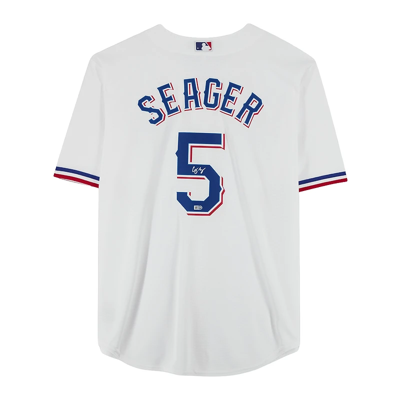 Corey Seager White Texas Rangers Autographed Nike Replica Jersey