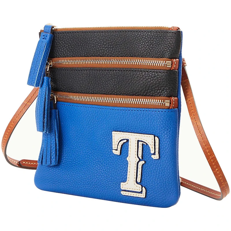 Dooney & Bourke Texas Rangers Infield Triple Zip Crossbody Purse