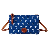 Dooney & Bourke Texas Rangers Sac à main à bandoulière avec fermeture éclair sur le dessus