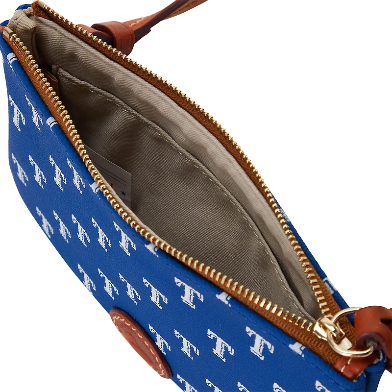 Dooney & Bourke Texas Rangers Sac à main à bandoulière avec fermeture éclair sur le dessus