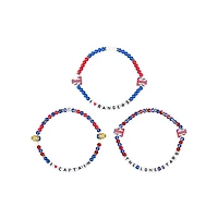 FOCO Texas Rangers 3-Pack Friendship Bracelet Set