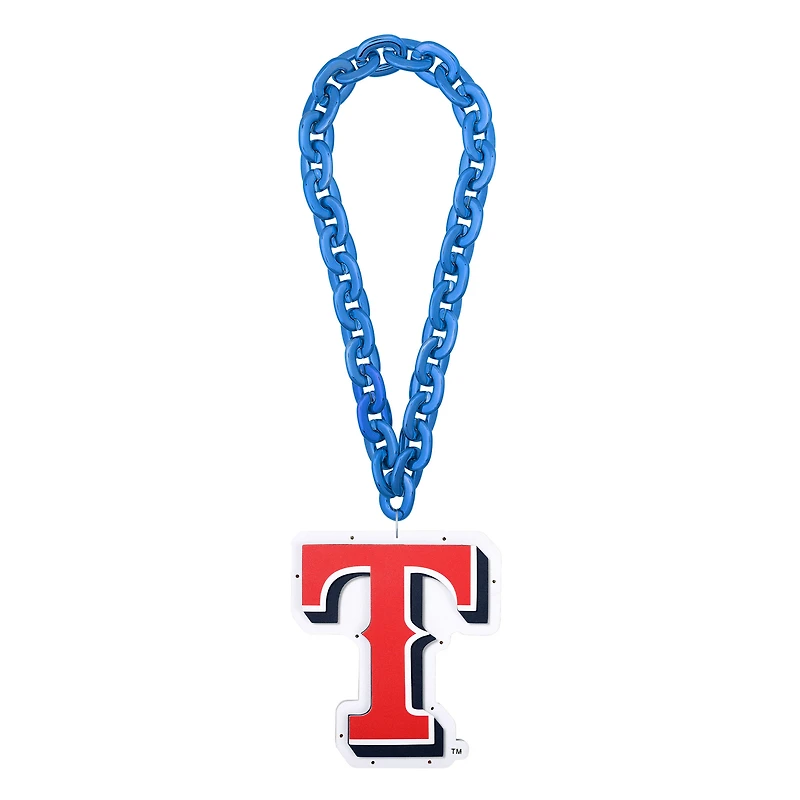 Chaîne de fans avec grand logo illuminé des Texas Rangers de FOCO