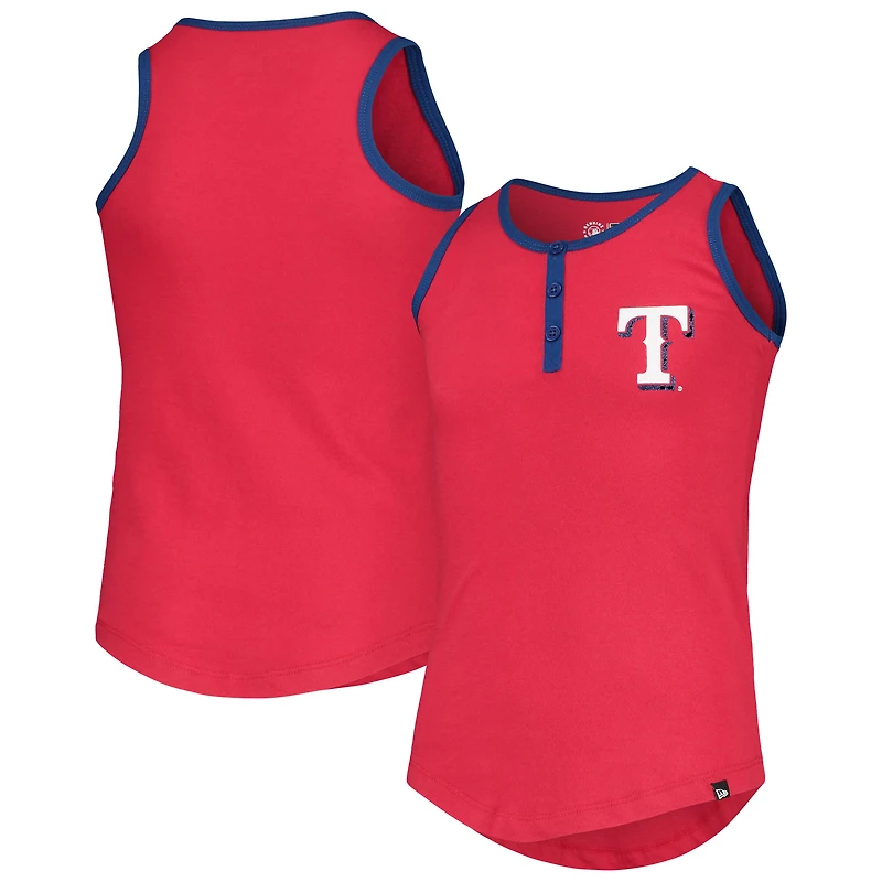 NWE RANGER RED Junior GIRLS HENLEY TANK TANYTHGRL