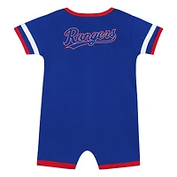 Infant  Blue Texas Rangers Double Hit Coverall 2-Piece Set