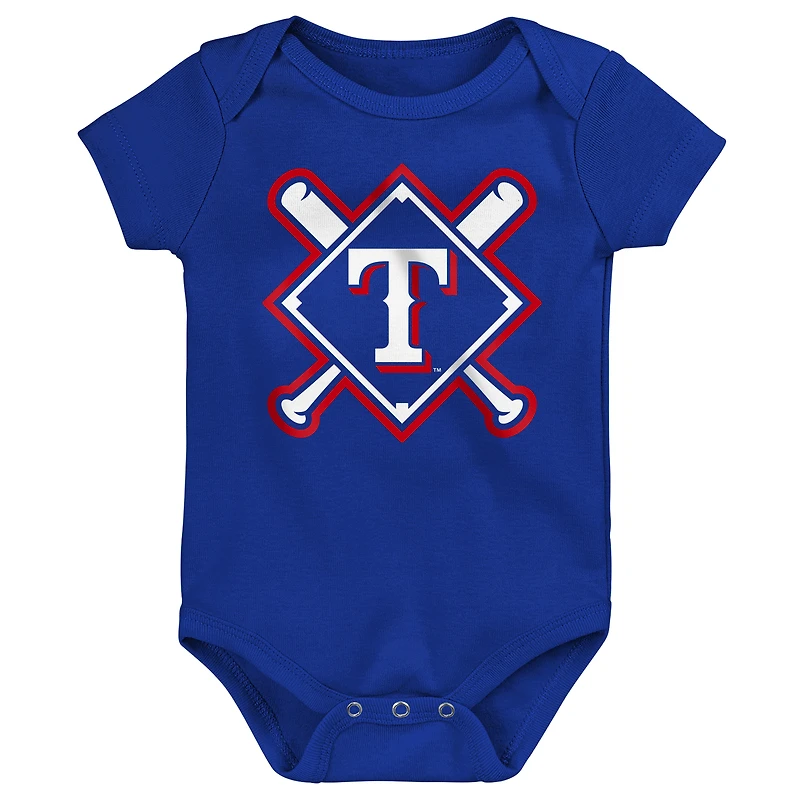 Infant Outerstuff Texas Rangers Home Plate 3-Piece Bodysuit Set