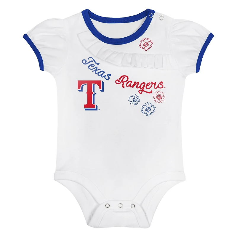 Ensemble body et jupe doux pour bébé Texas Rangers