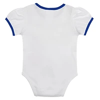Infant  White Texas Rangers Sweet Catcher 3-Piece Headband Skirt Set
