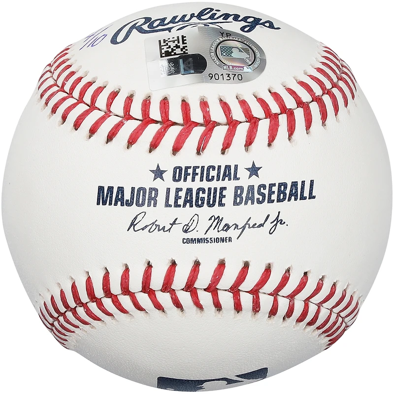 Ivan Rodriguez Texas Rangers Autographed Baseball with Multiple Inscriptions