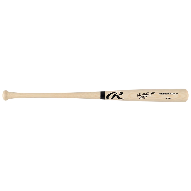 Ivan Rodriguez Texas Rangers Autographed Blonde Rawlings Pro Bat with "HOF 17" Inscription
