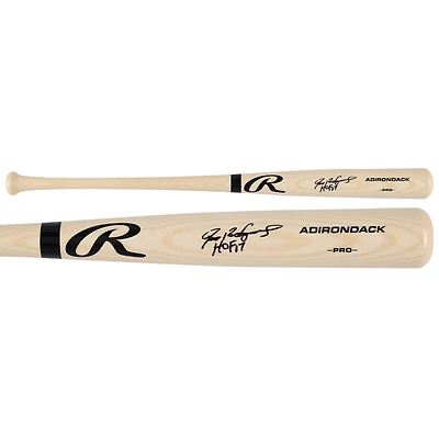 Ivan Rodriguez Texas Rangers Autographed Blonde Rawlings Pro Bat with "HOF 17" Inscription