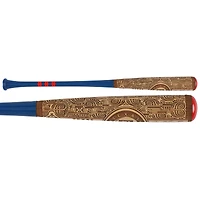 Ivan Rodriguez Texas Rangers Autographed Pillbox Bat Company Mural Series Bat with "99 AL MVP" Inscription