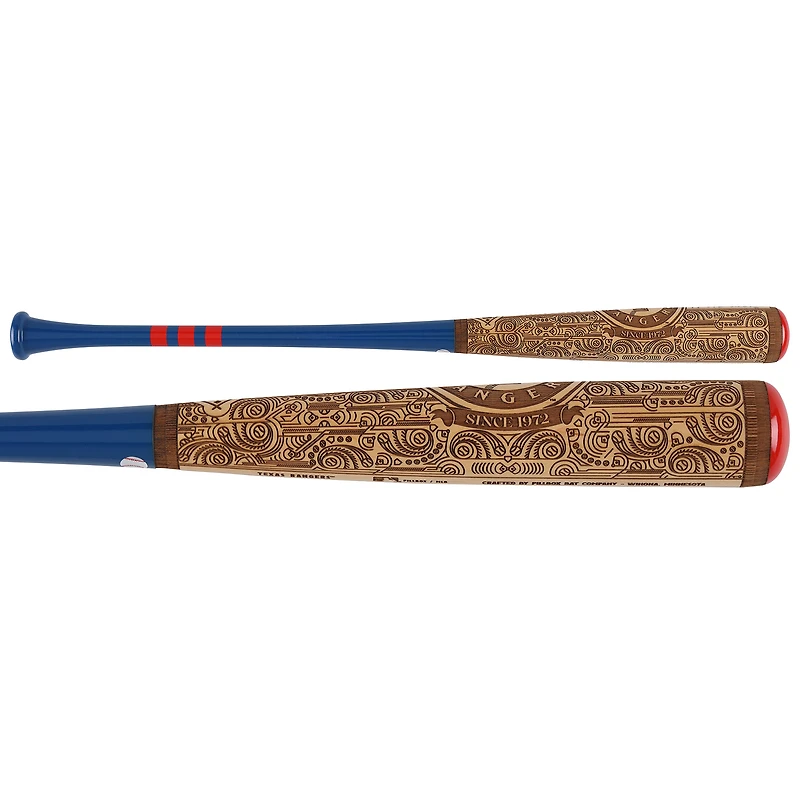 Ivan Rodriguez Texas Rangers Autographed Pillbox Bat Company Mural Series Bat with "99 AL MVP" Inscription