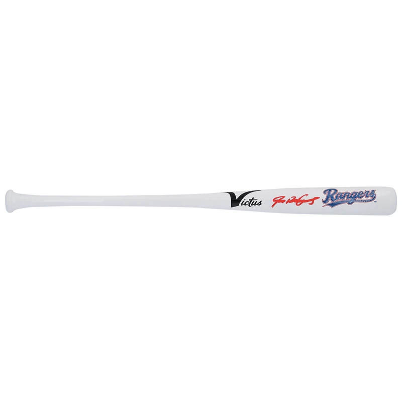 Ivan Rodriguez Texas Rangers Autographed Victus Team ID Mini Bat