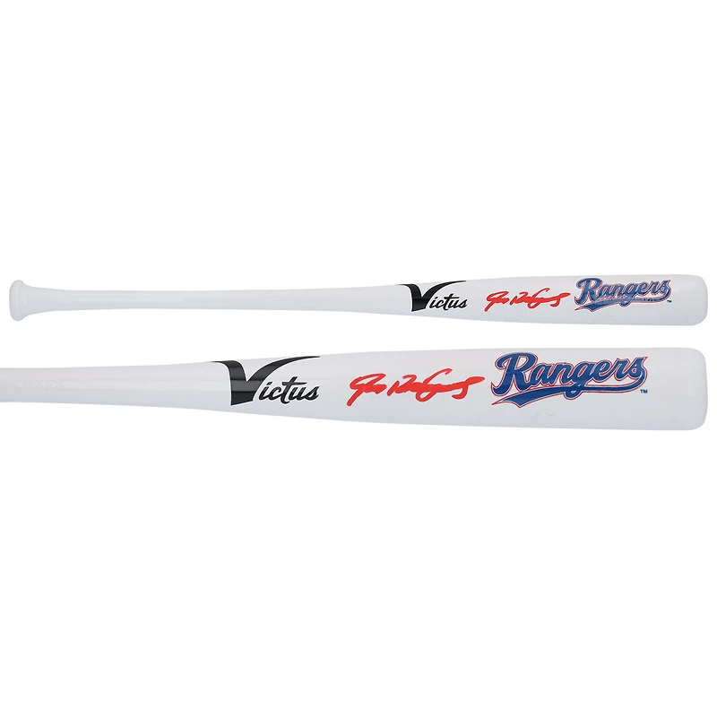 Ivan Rodriguez Texas Rangers Autographed Victus Team ID Mini Bat