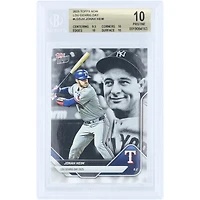 Carte Jonah Heim Texas Rangers 2025 Topps Now Lou Gehrig Day #LGD-JH authentifiée BGS (10 cartes) - Sous-notes : 9,5, 10, 10, 10