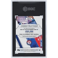 Josh Jung Texas Rangers autographié 2019 Bowman's Best of '19 Blue Refractor #B19-JJU #47/150 SGC Carte authentifiée 10/10