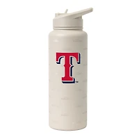 Bouteille désaltérante Logo Brands Texas Rangers Sand Ghost Quencher de 1 litre (34 oz).
