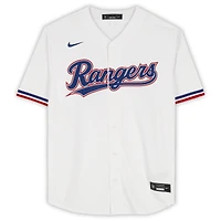Maillot réplique blanc Nike autographié de MacKenzie Gore, Texas Rangers