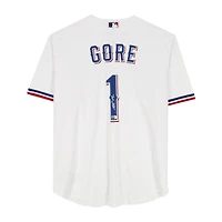 Maillot réplique blanc Nike autographié de MacKenzie Gore, Texas Rangers