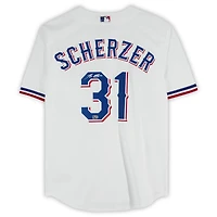 Max Scherzer Texas Rangers Autographed White Nike Replica Jersey