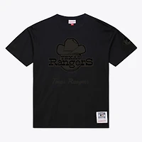 Men Mitchell & Ness Black Texas Rangers Cooperstown Collection Phantom T-Shirt