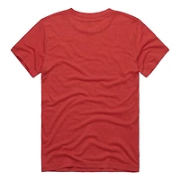 Men's Homage  Red Texas Rangers Hyper Local Tri-Blend T-Shirt