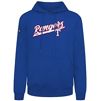 Men's Levelwear  Royal Texas Rangers Podium Fleece Pullover Hoodie